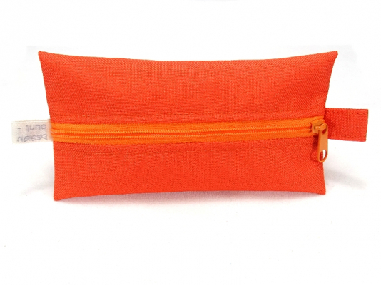 Täschchen ORANGE mit Reißverschluß orange, TaTüTa Inhalator Kosmetik wetbag, by BuntMixxDESIGN